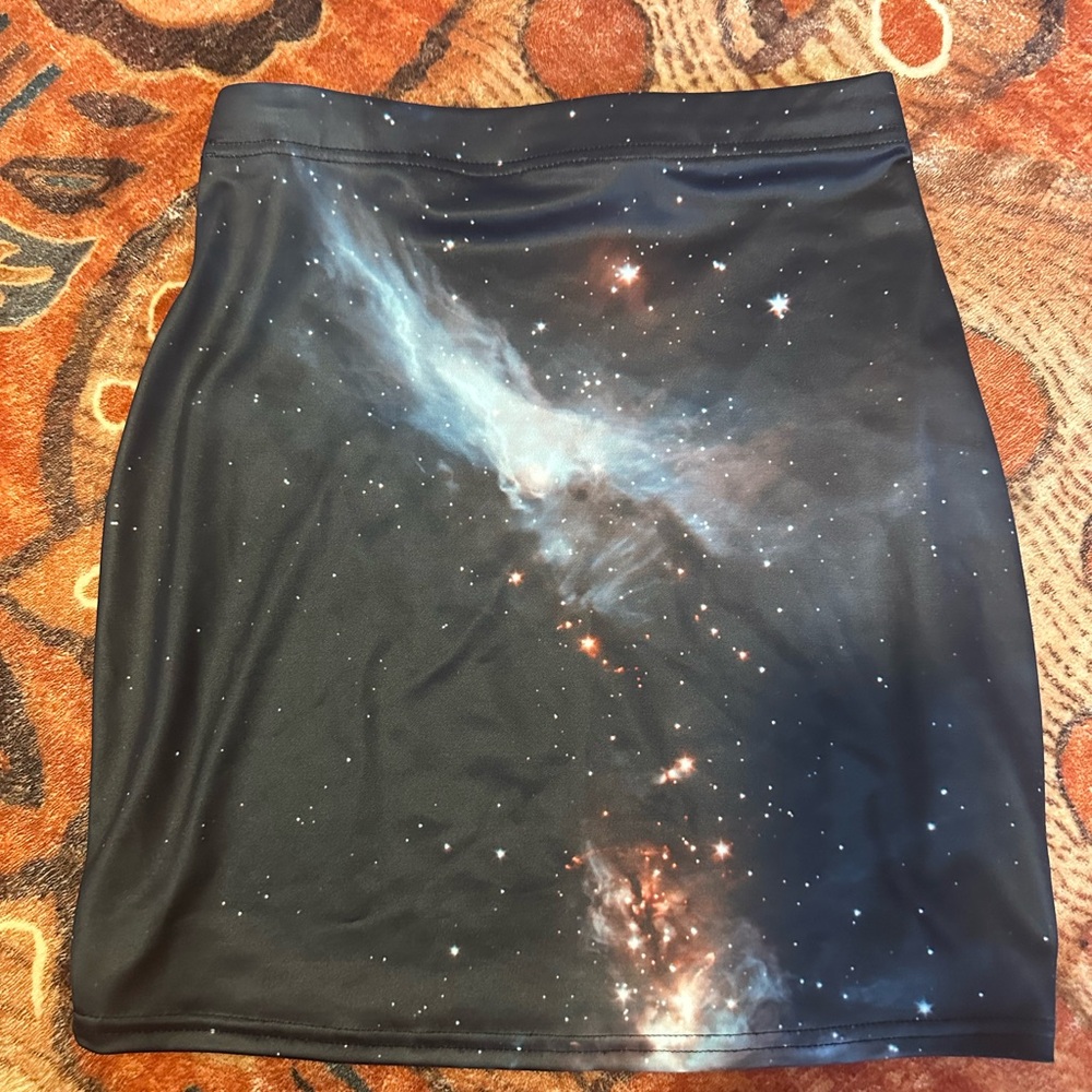 COPY - Blackmilk Galaxy Print Black Skirt NWOT Small
